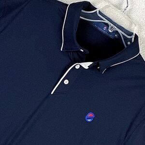 Extracurricular Polo Shirt Mens XL Navy Embroidered Performance Preppy Golf